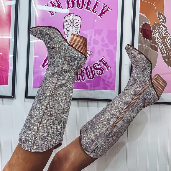 Rhinestone Cowboy Boots - Picture 1 of 4